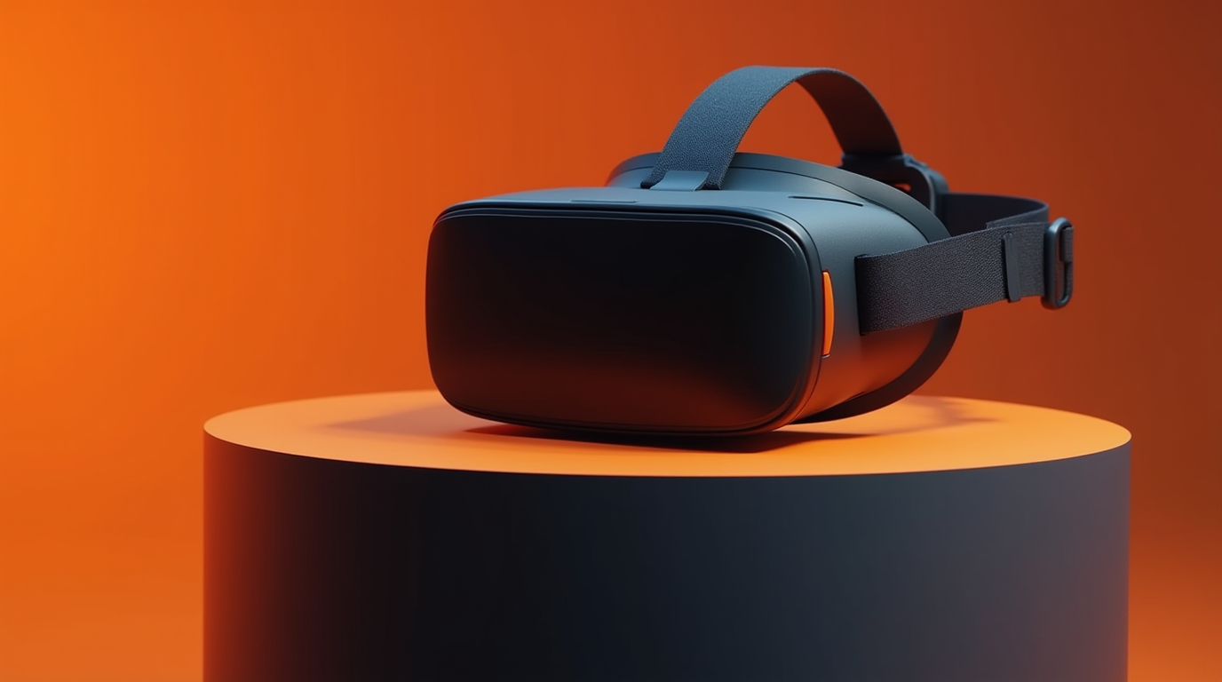 VR Headset on a stand